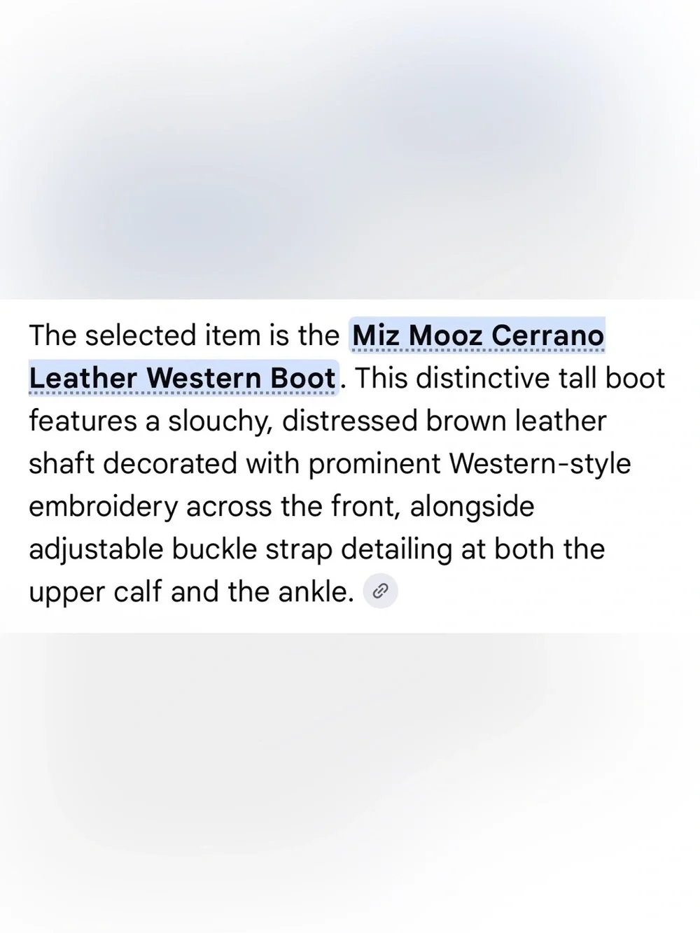 MIZ MOOZ Leather Western Ankle Booties Size 9